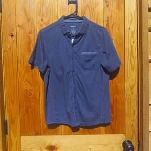 Kuhl 100% Organic Cotton Boys Gray Button Down.